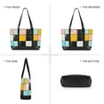 thumbnail image 6 of FORMRS Laptop Tote Bag for Women with 15.6" Computer Compartments Handbag, Yellow Checkered Pattern, 6 of 7