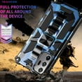 thumbnail image 5 of Camo Case for Samsung Galaxy Note20 Ultra (Not Note 20) with Kickstand, Rugged Outdoor Military Grade Shockproof Phone Case for Samsung Galaxy Note 20 Ultra Camouflage Blue, 5 of 12