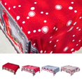 thumbnail image 4 of HUUXIW Decorative Christmas Tablecloths Cartoon Xmas Home Party Decorations Festival Table Cover, 4 of 10