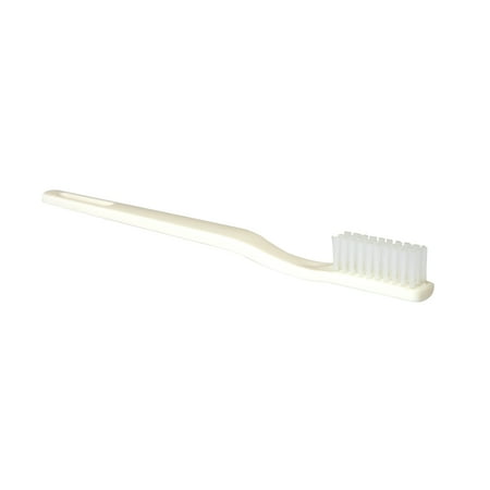 Dynarex Toothbrush, White, Adult, 1 Count