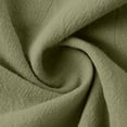 thumbnail image 7 of Women's Cotton Linen Blend T-Shirts 3/4 Sleeve V Neck Loose Fit Casual Tops Summer Pullover Shirts Daily Wear Army Green 2XL, 7 of 7