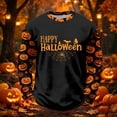 thumbnail image 2 of Zylarhe Kids Halloween Sweatshirts Halloween Theme Kids Sweatshirt Cozy Long Sleeve Black 8-9 Years, 2 of 4