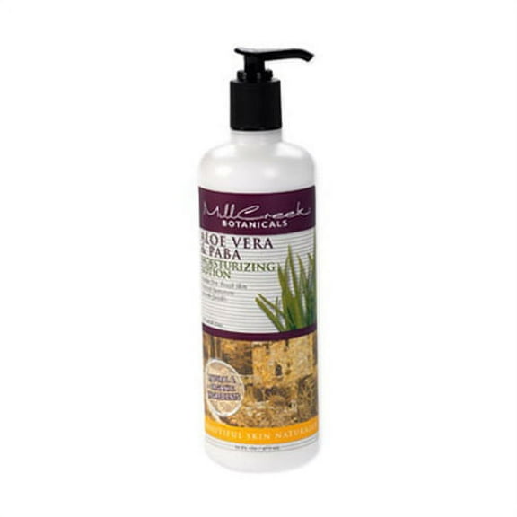 Mill Creek Botanicals Moisturizing Lotion, Aloe Vera And Paba Lotion - 16 Oz