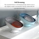 thumbnail image 3 of Inteprter Jabonera de baño, caja de drenaje automático con ventosa, esponja de doble capa, platos fijos sin perforaciones, baño de cocina Juegos de accesorios de baño Rojo, 3 of 6