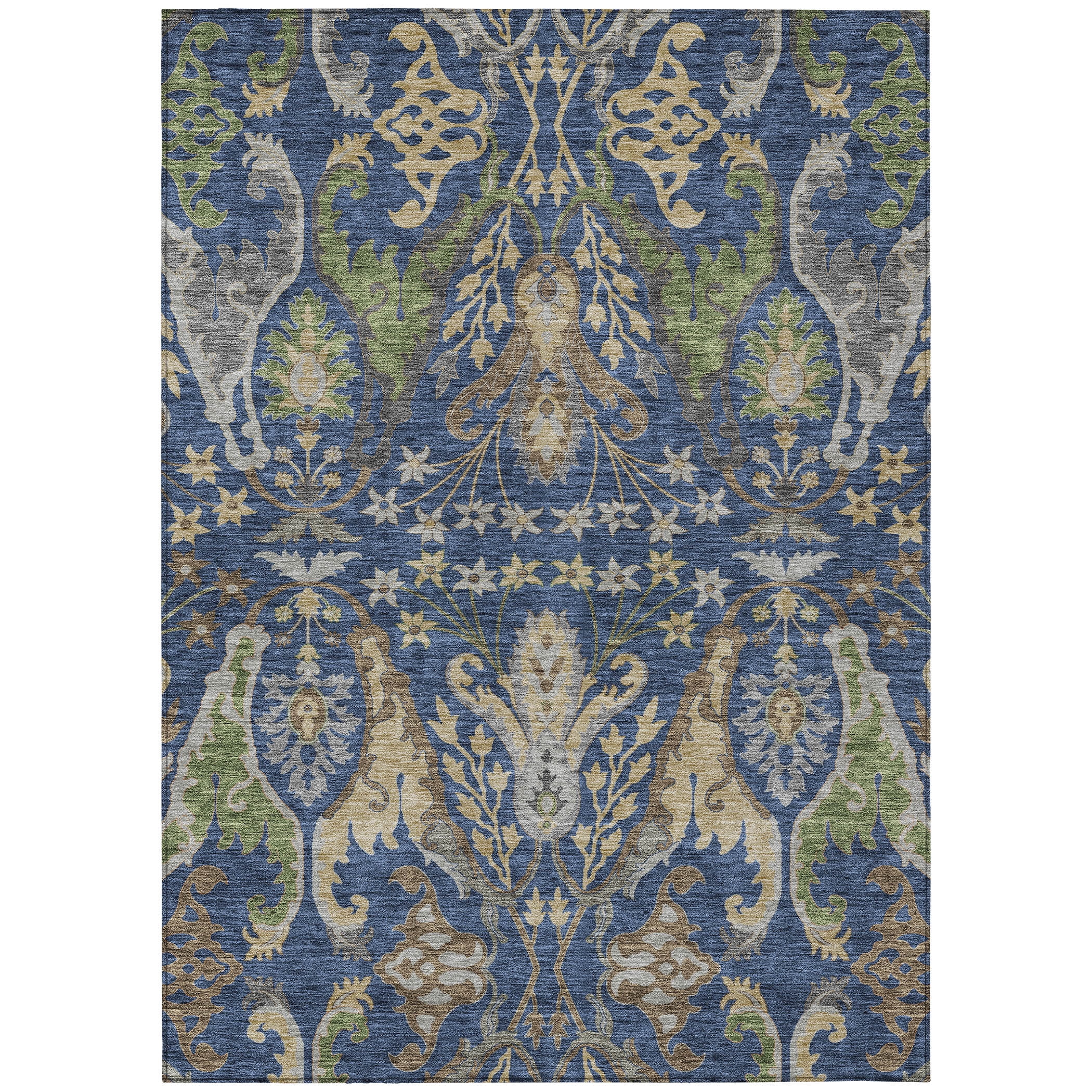 Addison Rugs Chantille Indoor/Outdoor Transitional Global Navy Washable Rectangle Rug, 2'6" x 3'10"