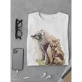 thumbnail image 3 of Cute Watercolor Arctic Foxes T-Shirt Men -Image by Shutterstock, Male 3X-Large, 3 of 4