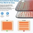 thumbnail image 5 of Electric Heating Pad with 6 Temperature Levels, Lumbar Heating Pad Automatic Power Off, Washable Electric Heating Pad 60x30cm with Rapid Heating for C, 5 of 5