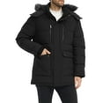 thumbnail image 6 of Wantdo Men's Recycled Winter Jacket Insulated Hooded Winter Coat Recycled Puffer Parka Jacket Black M, 6 of 13
