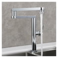 thumbnail image 3 of Brass Folding Kitchen Faucet Double Joint Swing Arms Hot Cold Water Three Section Extension Sink Faucet Dual Functions Tap ,bar Laundry RV Farmhouse, 3 of 7
