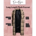 thumbnail image 2 of Jessica Simpson Women's Winter Coat - Full Length Single Breasted Sherpa Fleece Peacoat (Size: S-XL), 2 of 7