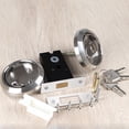 thumbnail image 2 of MYG 1pc Invisible Door Lock Pull Ring Lock Stainless Steel Sliding Door Lock Wooden Door Handles Furniture Hardware, 2 of 7
