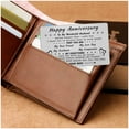 thumbnail image 2 of DEGASKEN Couple Greeting Wallet Card, Anniversary Gift for Husband, Stainless Steel, 1 Count, 2 of 5