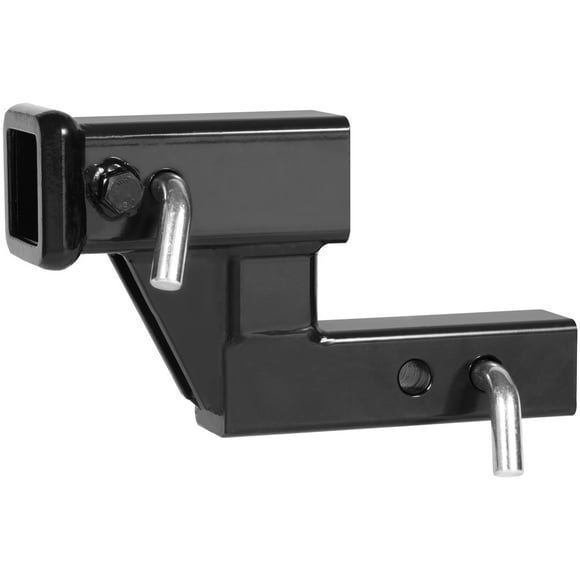 KFFKFF Trailer Hitch Elevator, Trailer Receiver Hitch Lengthening Adapter, 5-1/4" and 6-3/4" Extension Span, 4000 lbs Hauling Power, Hitch Pin Provided, Black