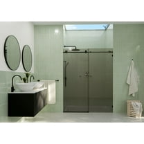 Glass Warehouse Gtsld-60 Equinox 78" High X 60" Wide Sliding Frameless Shower Door - Black