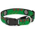 thumbnail image 1 of Buckle-Down Darts Green Multi Color Martingale Dog Collar, 1 of 1