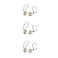 thumbnail image 2 of yingyy 1/2/3/5 2 Pièces Rideau Tieback Ronde Polyester Remplacement Simple Style Ménage Cuisine Parasol Drapé Fixation Fixation Argent 3PCS, 2 of 6