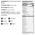 thumbnail image 4 of Organic Red Kidney Beans, 5 Pounds – Non-GMO, Sproutable, Kosher – by Food to Live, 4 of 7