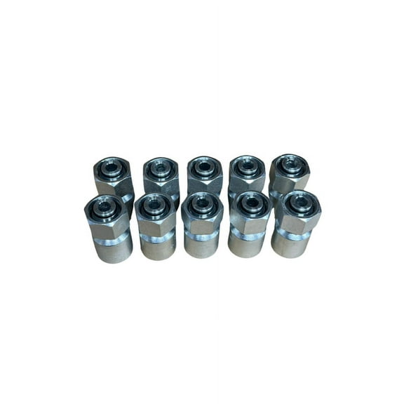 1/4" Hose, 04-16DHF Metric Heavy Straight Hydraulic Fittings