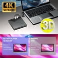 thumbnail image 3 of External 4K Blu ray Optical Drive Portable CD DVD +/-RW Player for Laptop PC Bluray Burner with USB 3.0 Type-C SD TF Card Slots, 3 of 7