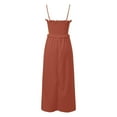 thumbnail image 5 of Jupe Longue à Bretelles Style Français pour Femmes, Taille Amincissante, Robe Fluide pour Plage Vacances, S-TTG, 5 of 5