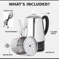thumbnail image 3 of Cafetera eléctrica Mixpresso 10 tazas de acero inoxidable Mixpresso NA, 3 of 8