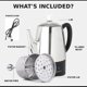 thumbnail image 3 of Cafetera eléctrica Mixpresso 10 tazas de acero inoxidable Mixpresso NA, 3 of 8