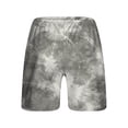 thumbnail image 5 of xingwang Clearance Womens Running Yoga Workout Shorts High Waisted,Women's Fashionable Printed Drawstring Shorts Summer Elastic Waist Casual Lightweight With Pockets 5 Grey M, 5 of 5