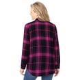 thumbnail image 3 of Woman Within Plus Size Classic Flannel Shirt, 3 of 6