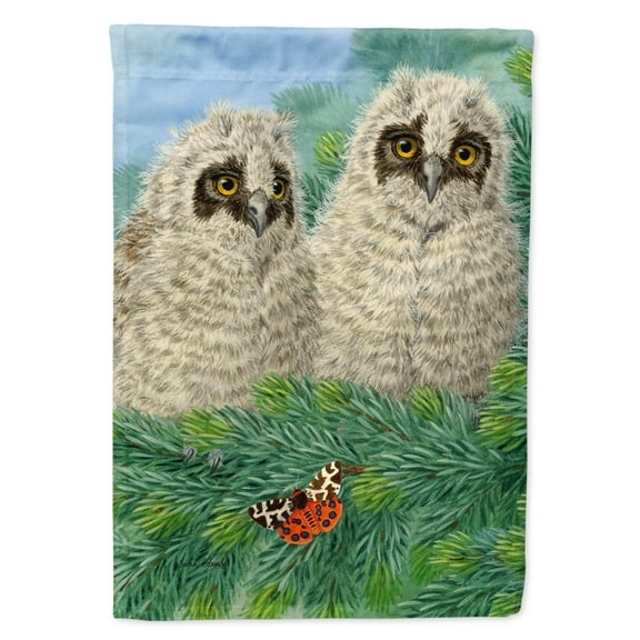Carolines Treasures ASA2126GF Owlets Flag Garden Size  Small multicolor
