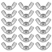 Wing Nuts, 20 Pcs M4 x 0.7 Stainless Steel Butterfly Wing-Nut Fasteners Parts Metric Thread for Repair Install House Furniture Boat, Silver