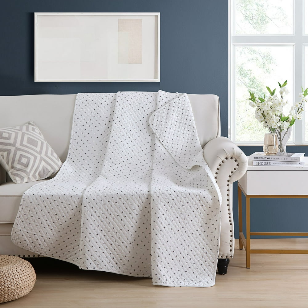 100 Cotton Quilted Throw Decorative Throw Blanket Multi Color Super