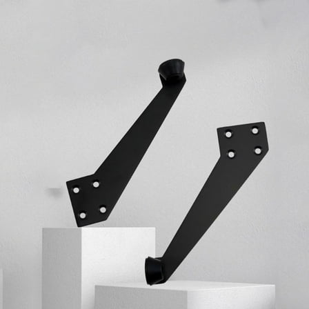 1 pair of overhead 90 degree door stops with rubber cushioning left   right