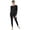 Black, variant on Angelina Long Johns Thermal Underwear Set (1-Pack)