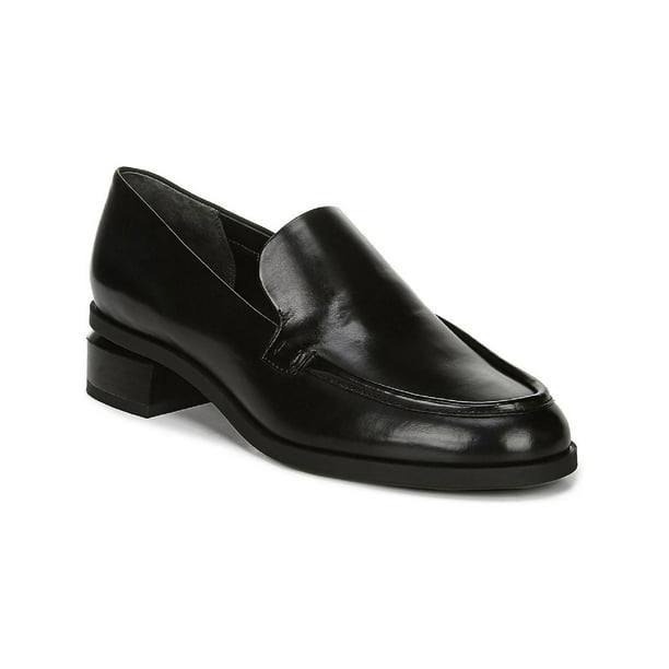 Franco Sarto Womens New Bocca Leather Block Heel Loafers - Walmart.com