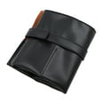 thumbnail image 3 of Rollo de reloj de cuero PU perfecl Estuche de viaje Negro 6 ranuras, 3 of 8