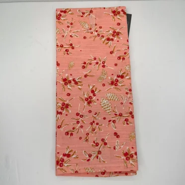 Design Imports Kitchen Towel Cotton 18 in X 28 in Coral Peach Fall Pine Cones Berries- Set of 2