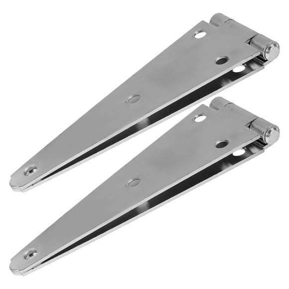 OULII 2Pcs Outdoor Hinges Silver Heavy Duty for Gate Hardware Support