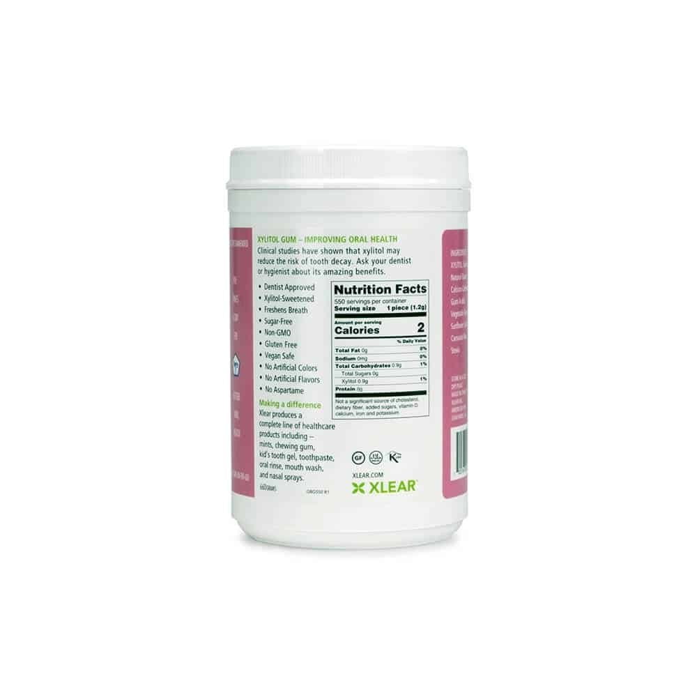 Spry Bubblegum Xylitol Chewing Gum, Aspartame-Free, Sugar-Free, Adults & Kids, 550 Pieces, 1 pack