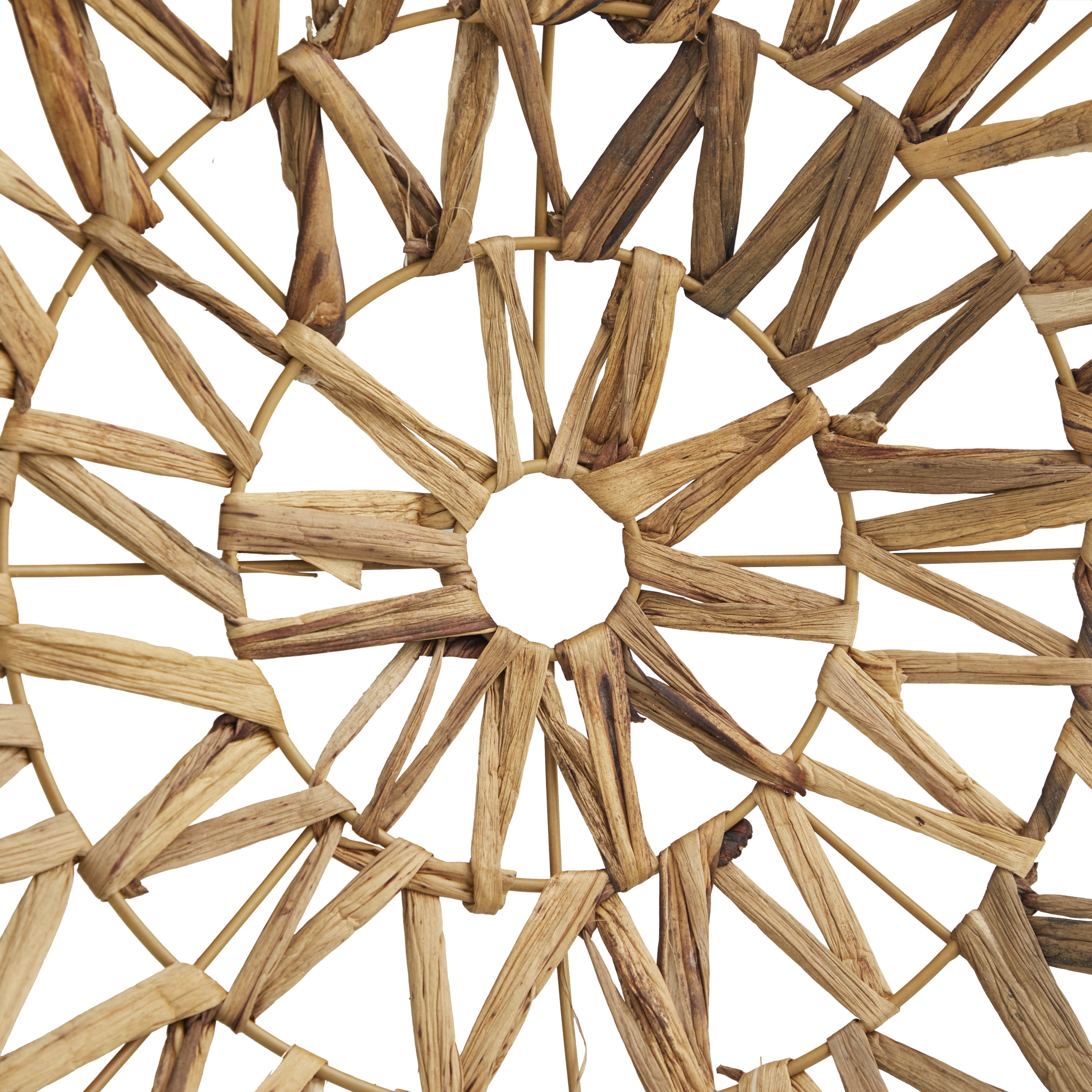 18" x 28" Brown Seagrass Handmade Abstract Sculpture, by DecMode