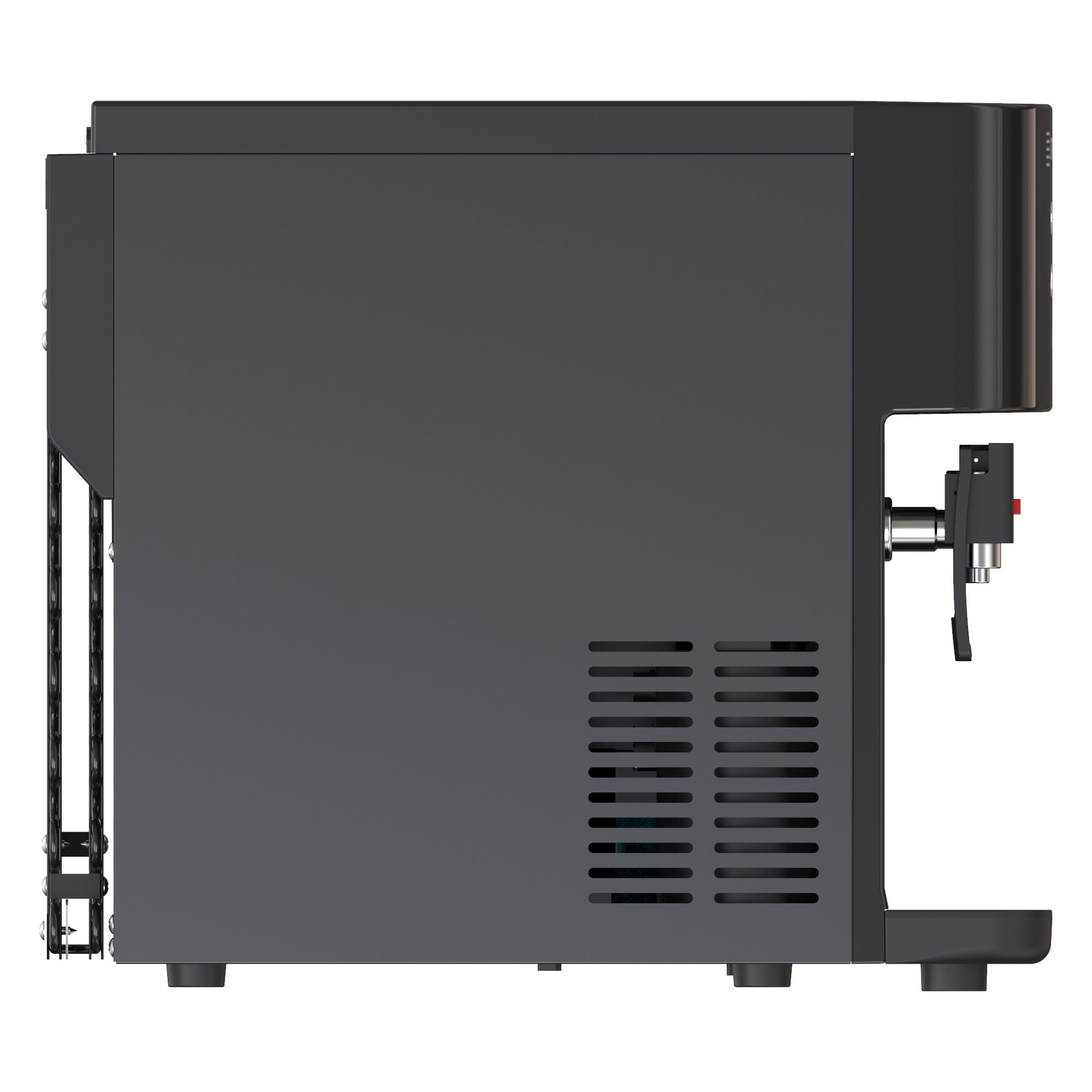 Drinkpod 2000 Series Touchless Bottleless Hot & Cold Water Cooler Dispenser with 4 Stage Purification, Complete Installation Kit & Cafe Connect; Black