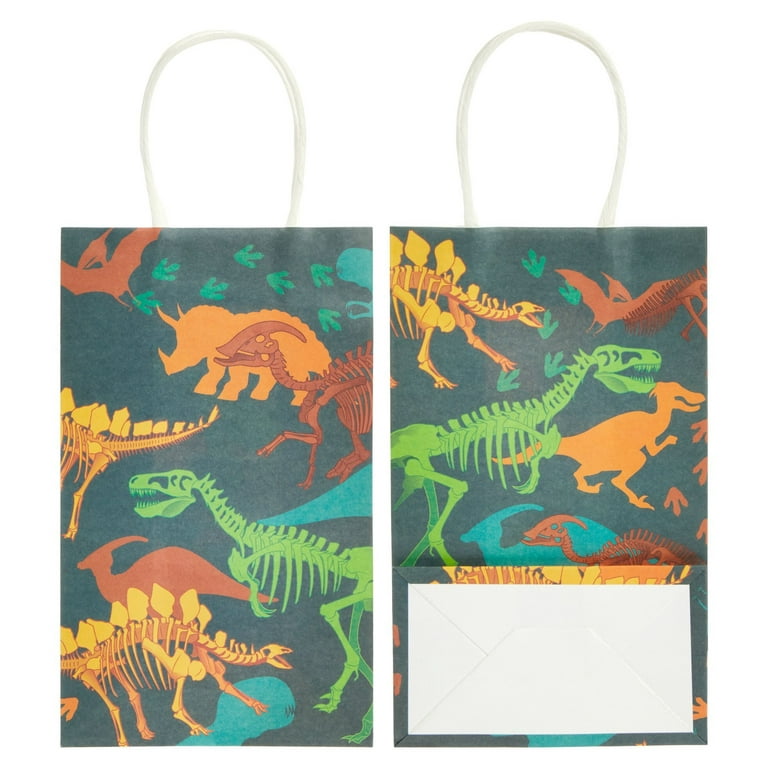 Prehistoric Dinosaur Kraft Favor Bags 8ct | The Party Darling