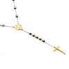 Mens Gold Plated Stainless Steel Rosary