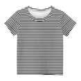 thumbnail image 5 of WREESH Graphic Round Neck T-Shirts Kids' Short Sleeve Casual Tops (3-14 Years) Black, 5 of 5