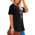 thumbnail image 3 of XCHQRTI Christian Shirts for Women Plus Graphic Blessed Girl Tees Jesus Religous Tops, 3 of 10