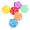 thumbnail image 3 of kusrkot Assorted Colored 20 Sided Polyhedral Gem Dices for TRPG Supplies, Pack, 3 of 6