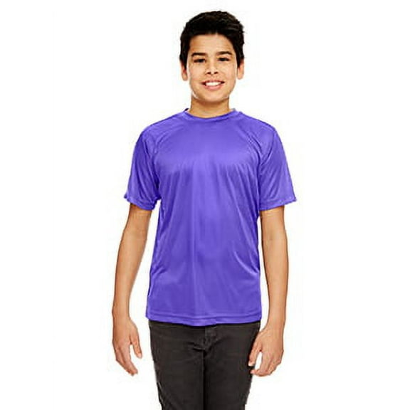 Youth Cool Dry Sport Performance Interlock T-Shirt PURPLE XS