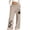 Khaki, variant on Lmueinov Girls Print Sweatpants with Pockets Soft Warm Fleece Lined Elastic Waist Straight Leg Pants for Kids Girls Fall Casual Workout Trousers