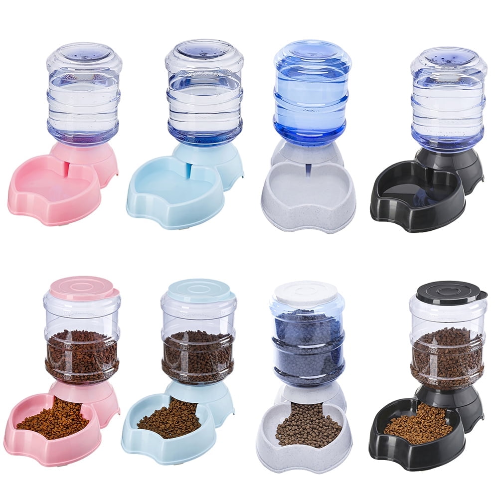 3.8L Automatic Pet Feeder Dog Cat Drinking Bowl Large Capacity Water Food Holder