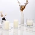 thumbnail image 4 of Platos OwnMy de cristal transparente de 10 cm para velas Pillar (5 unidades), 4 of 7
