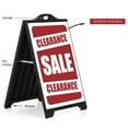 thumbnail image 2 of M&T Displays Black Street SignPro Board, Weatherproof A-Frame Sidewalk Curb Sign with 2 24x36 inch Matt Laminated Anti-Glare CLEARANCE SALE Sticker Signs, Folding Portable Double Sided, 2 of 28